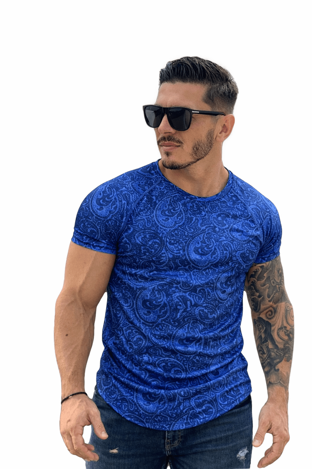 KoAzo 215 - Velvet T-shirt for Men - Sarman Fashion - Wholesale Clothing Fashion Brand for Men from Canada