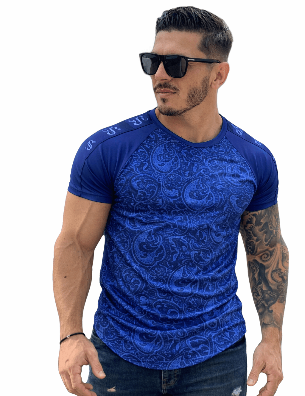 KoAzo 216 - Velvet T-shirt for Men - Sarman Fashion - Wholesale Clothing Fashion Brand for Men from Canada
