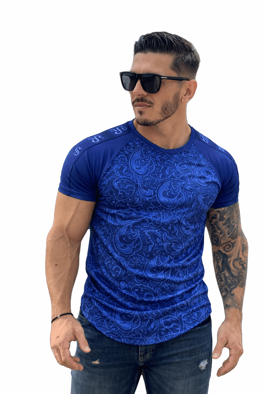 KoAzo 216 - Velvet T-shirt for Men - Sarman Fashion - Wholesale Clothing Fashion Brand for Men from Canada