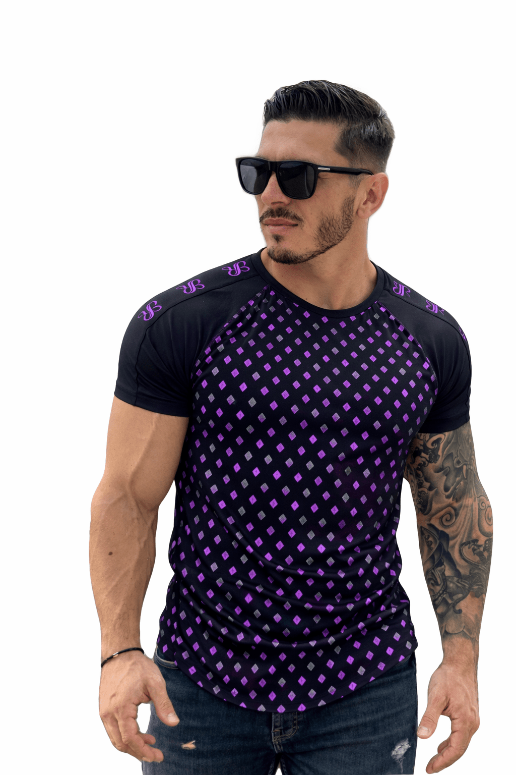 KoAzo 217 - Velvet T-shirt for Men - Sarman Fashion - Wholesale Clothing Fashion Brand for Men from Canada
