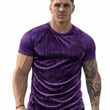 KoAzo 221 - Velvet T-shirt for Men - Sarman Fashion - Wholesale Clothing Fashion Brand for Men from Canada