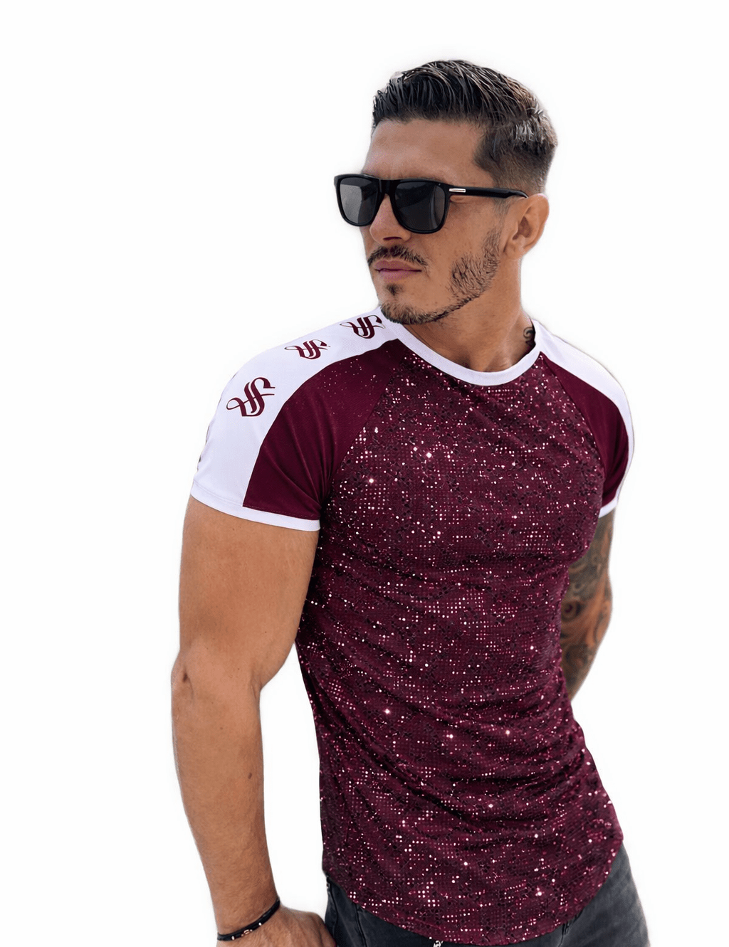 KoAzo 223 - Velvet T-shirt for Men - Sarman Fashion - Wholesale Clothing Fashion Brand for Men from Canada
