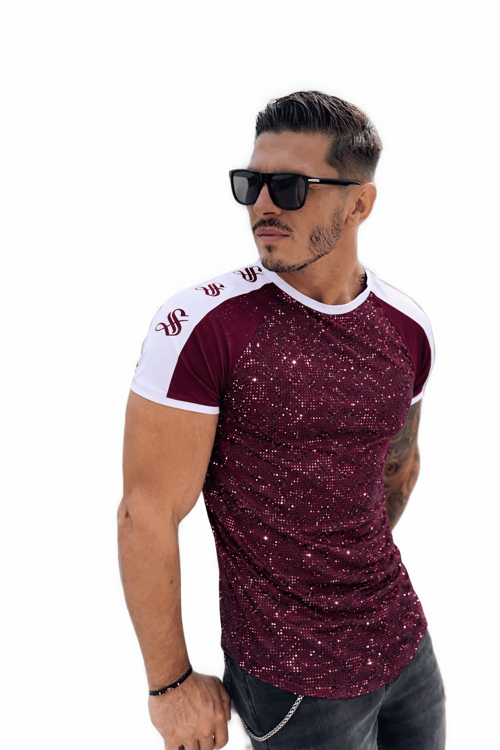 KoAzo 223 - Velvet T-shirt for Men - Sarman Fashion - Wholesale Clothing Fashion Brand for Men from Canada