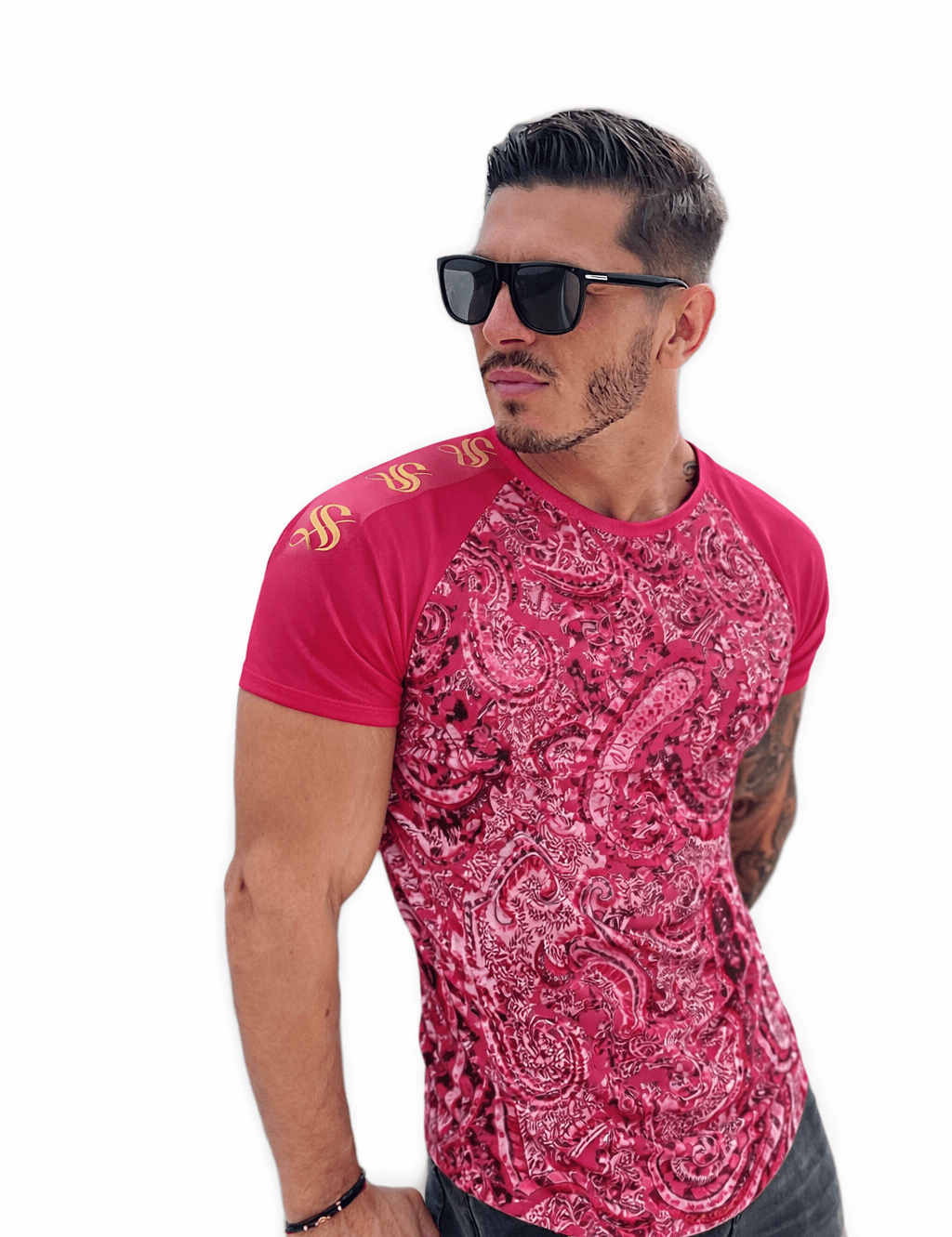 KoAzo 227 - Velvet T-shirt for Men - Sarman Fashion - Wholesale Clothing Fashion Brand for Men from Canada