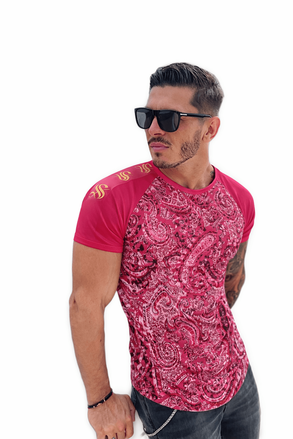KoAzo 227 - Velvet T-shirt for Men - Sarman Fashion - Wholesale Clothing Fashion Brand for Men from Canada