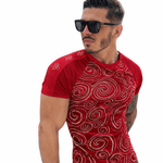 KoAzo 228 - Velvet T-shirt for Men - Sarman Fashion - Wholesale Clothing Fashion Brand for Men from Canada