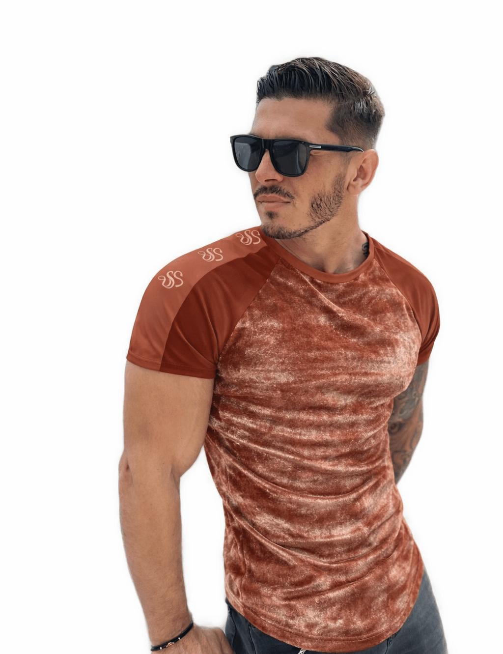 KoAzo 229 - Velvet T-shirt for Men - Sarman Fashion - Wholesale Clothing Fashion Brand for Men from Canada