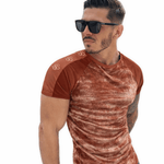 KoAzo 229 - Velvet T-shirt for Men - Sarman Fashion - Wholesale Clothing Fashion Brand for Men from Canada