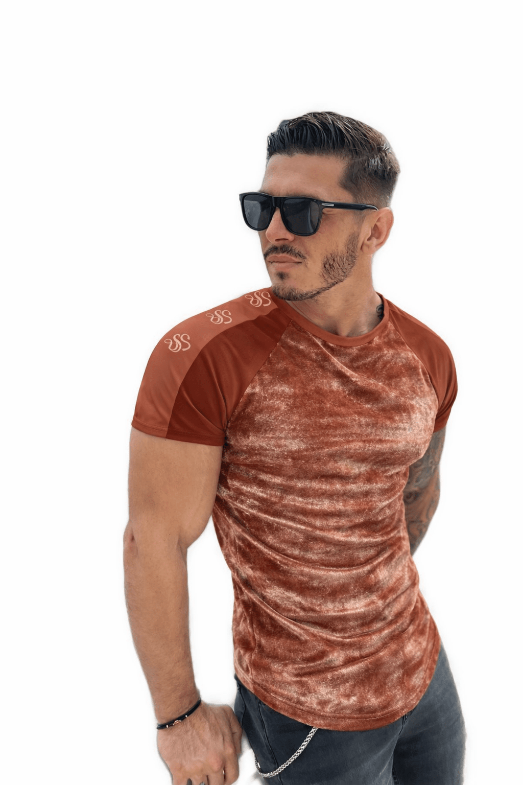 KoAzo 229 - Velvet T-shirt for Men - Sarman Fashion - Wholesale Clothing Fashion Brand for Men from Canada