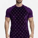 KoAzo 232 - Velvet T-shirt for Men - Sarman Fashion - Wholesale Clothing Fashion Brand for Men from Canada