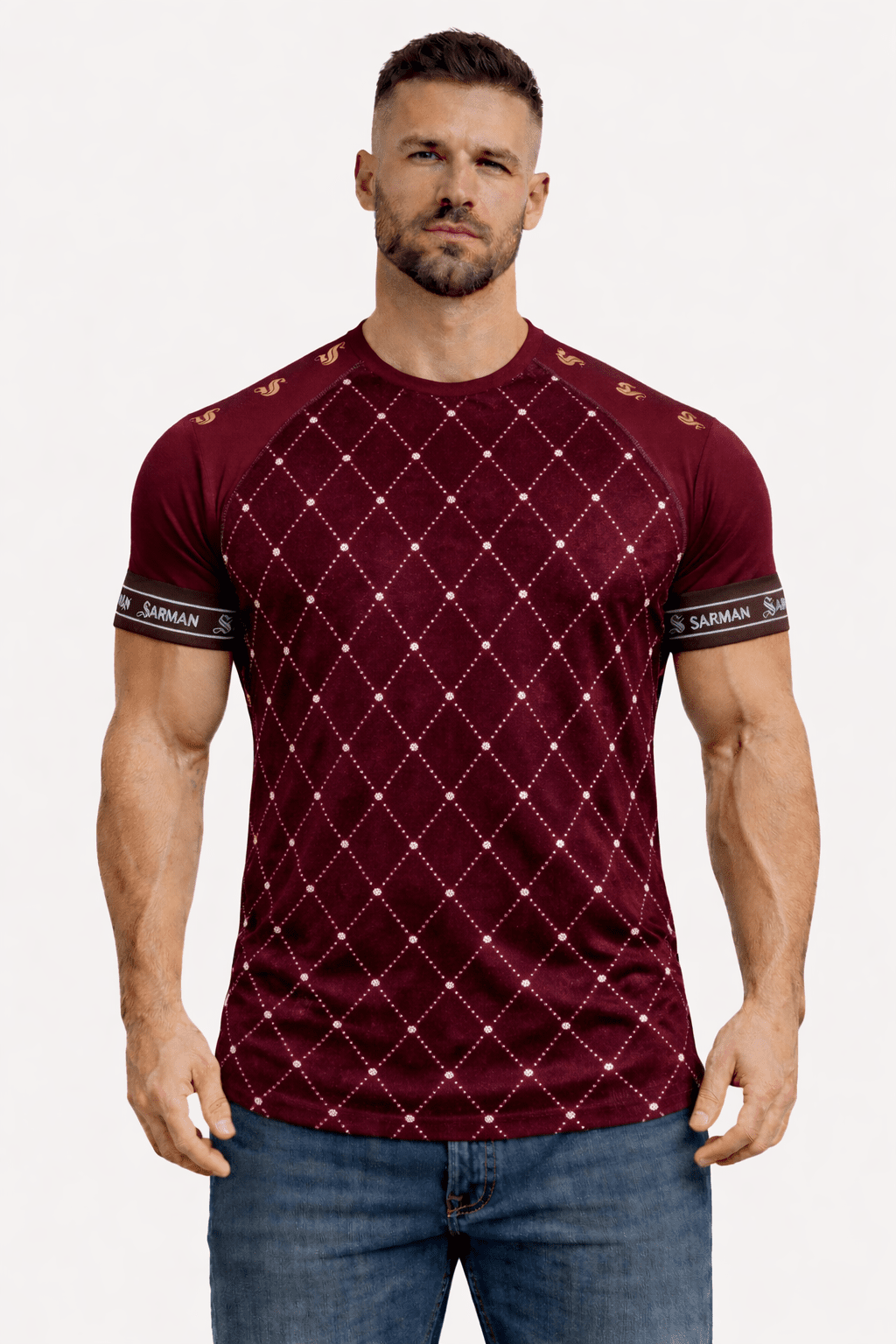 KoAzo 235 - Velvet T-shirt for Men - Sarman Fashion - Wholesale Clothing Fashion Brand for Men from Canada