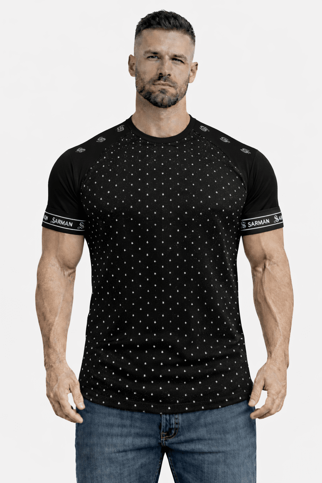 KoAzo 239 - Velvet T-shirt for Men - Sarman Fashion - Wholesale Clothing Fashion Brand for Men from Canada