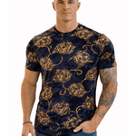 KoAzo 24 - Velvet T-shirt for Men - Sarman Fashion - Wholesale Clothing Fashion Brand for Men from Canada