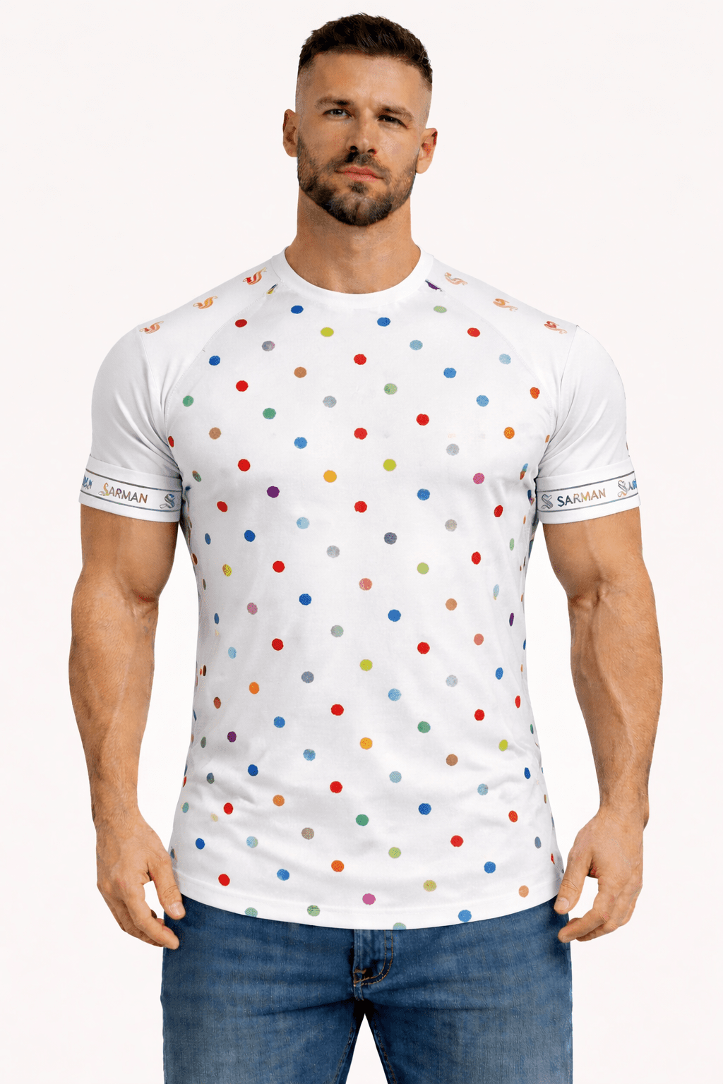 KoAzo 241 - Velvet T-shirt for Men - Sarman Fashion - Wholesale Clothing Fashion Brand for Men from Canada