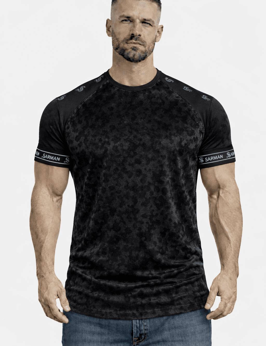 KoAzo 245 - Velvet T-shirt for Men - Sarman Fashion - Wholesale Clothing Fashion Brand for Men from Canada