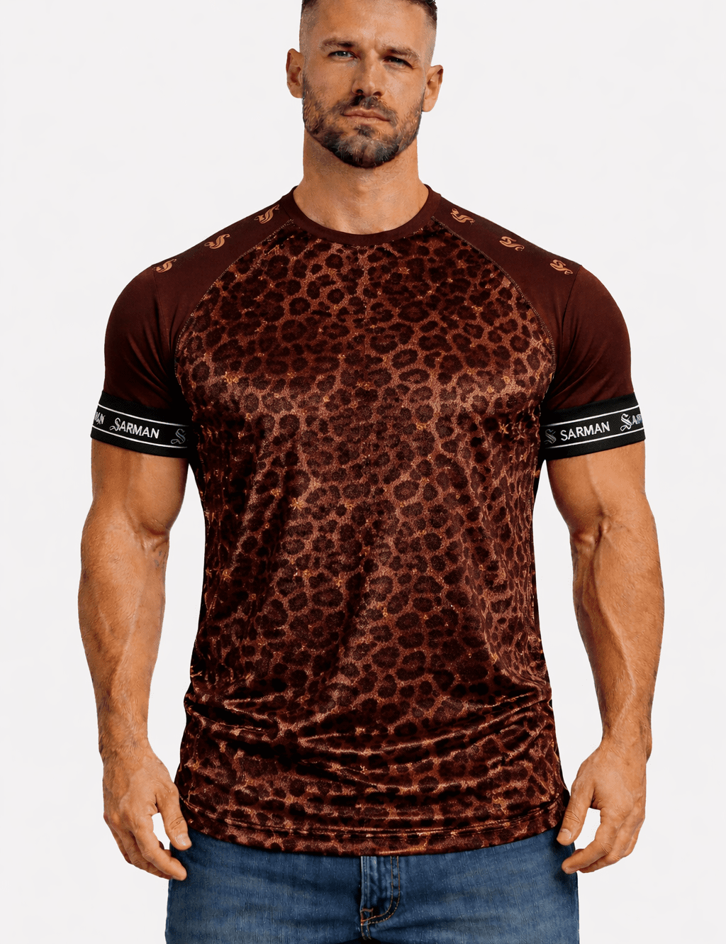 KoAzo 246 - Velvet T-shirt for Men - Sarman Fashion - Wholesale Clothing Fashion Brand for Men from Canada