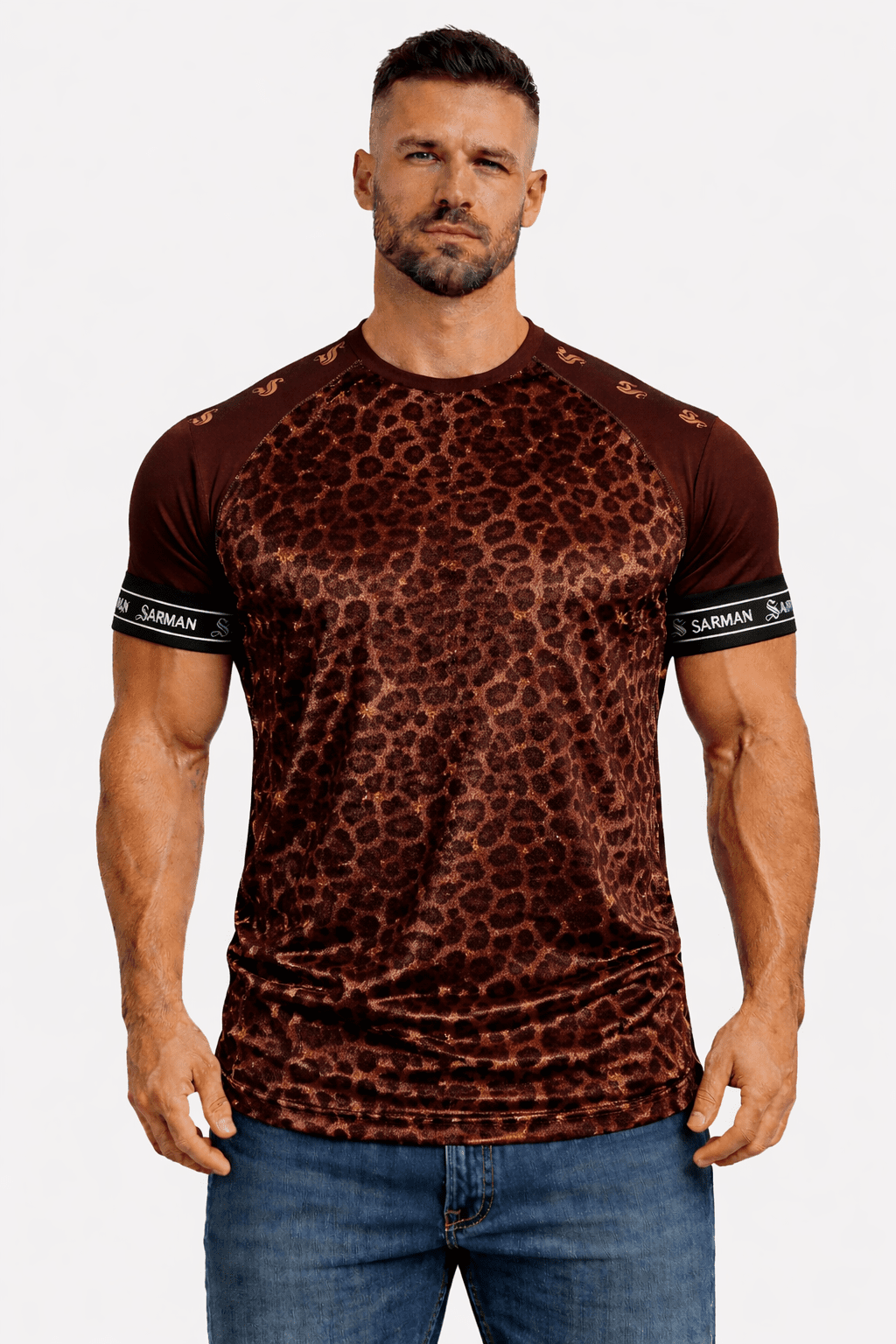 KoAzo 246 - Velvet T-shirt for Men - Sarman Fashion - Wholesale Clothing Fashion Brand for Men from Canada
