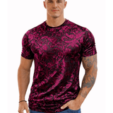 KoAzo 25 - Velvet T-shirt for Men - Sarman Fashion - Wholesale Clothing Fashion Brand for Men from Canada