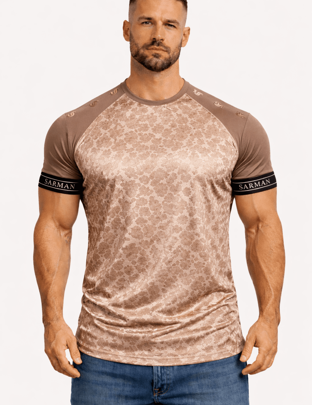 KoAzo 250 - Velvet T-shirt for Men - Sarman Fashion - Wholesale Clothing Fashion Brand for Men from Canada