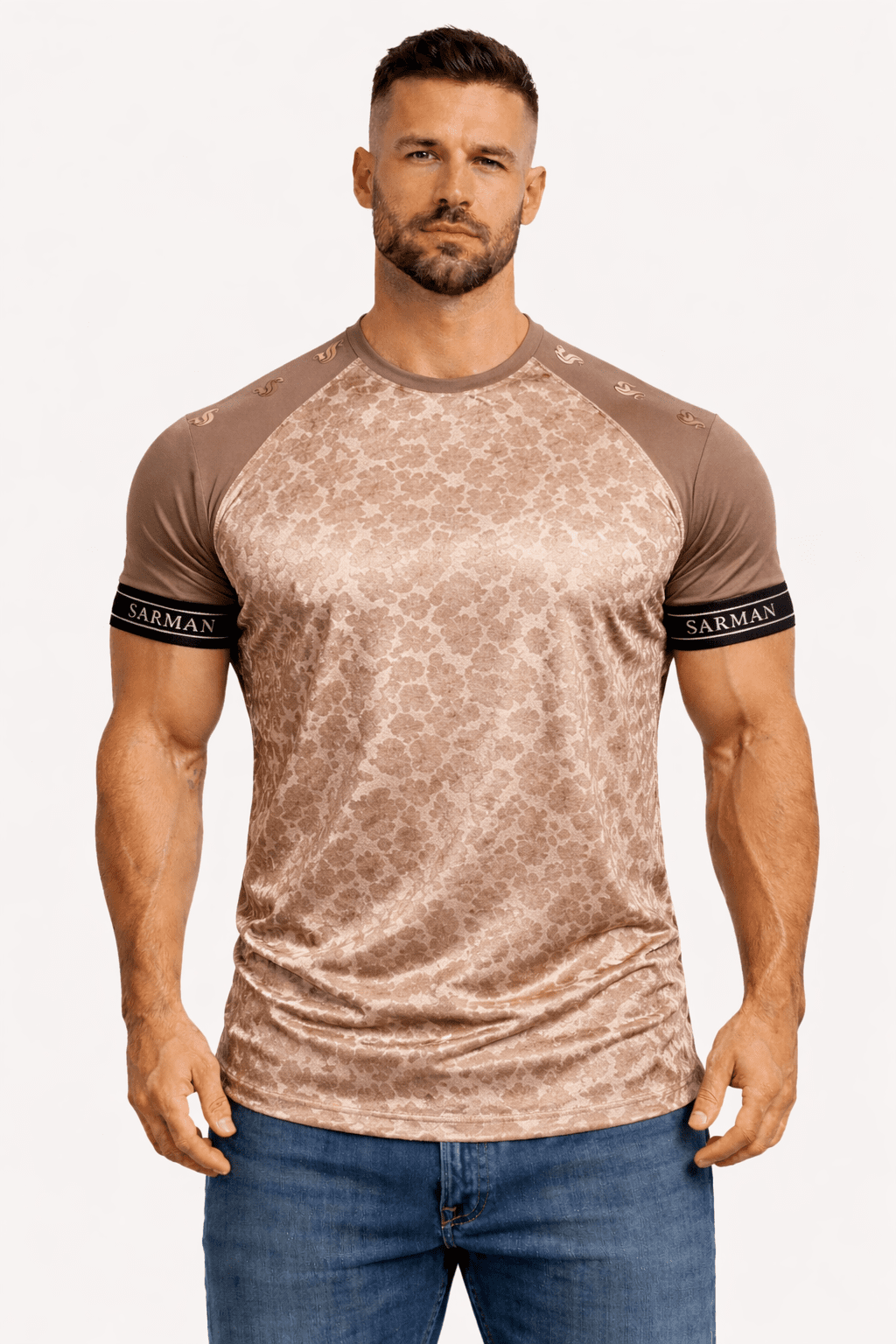 KoAzo 250 - Velvet T-shirt for Men - Sarman Fashion - Wholesale Clothing Fashion Brand for Men from Canada