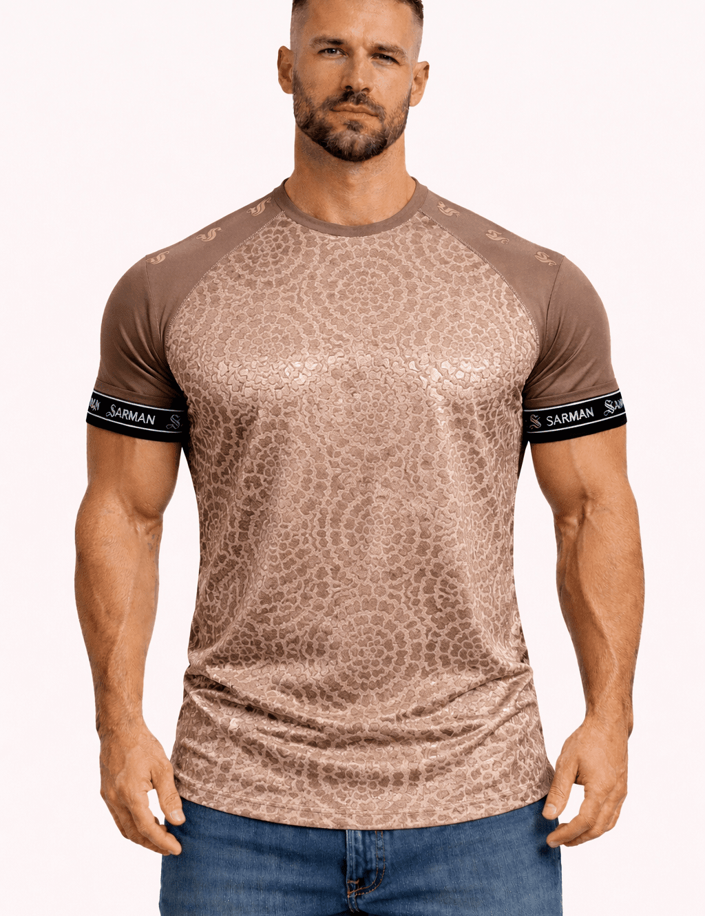 KoAzo 251 - Velvet T-shirt for Men - Sarman Fashion - Wholesale Clothing Fashion Brand for Men from Canada