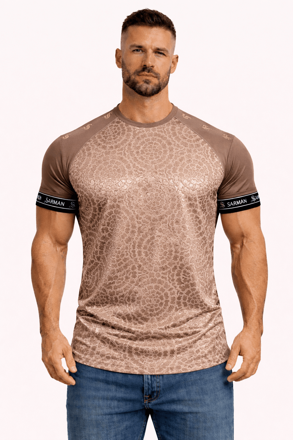 KoAzo 251 - Velvet T-shirt for Men - Sarman Fashion - Wholesale Clothing Fashion Brand for Men from Canada