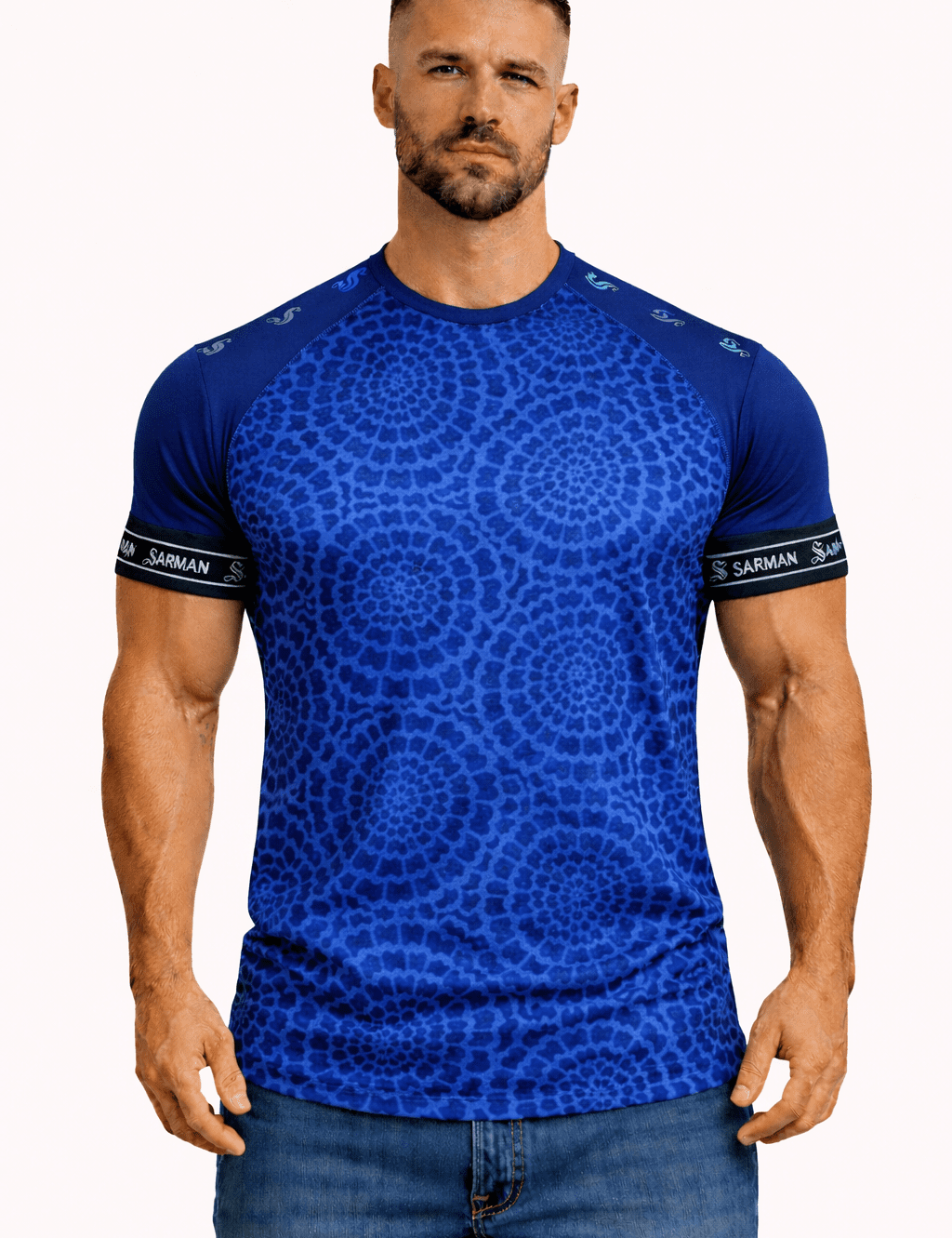 KoAzo 252 - Velvet T-shirt for Men - Sarman Fashion - Wholesale Clothing Fashion Brand for Men from Canada