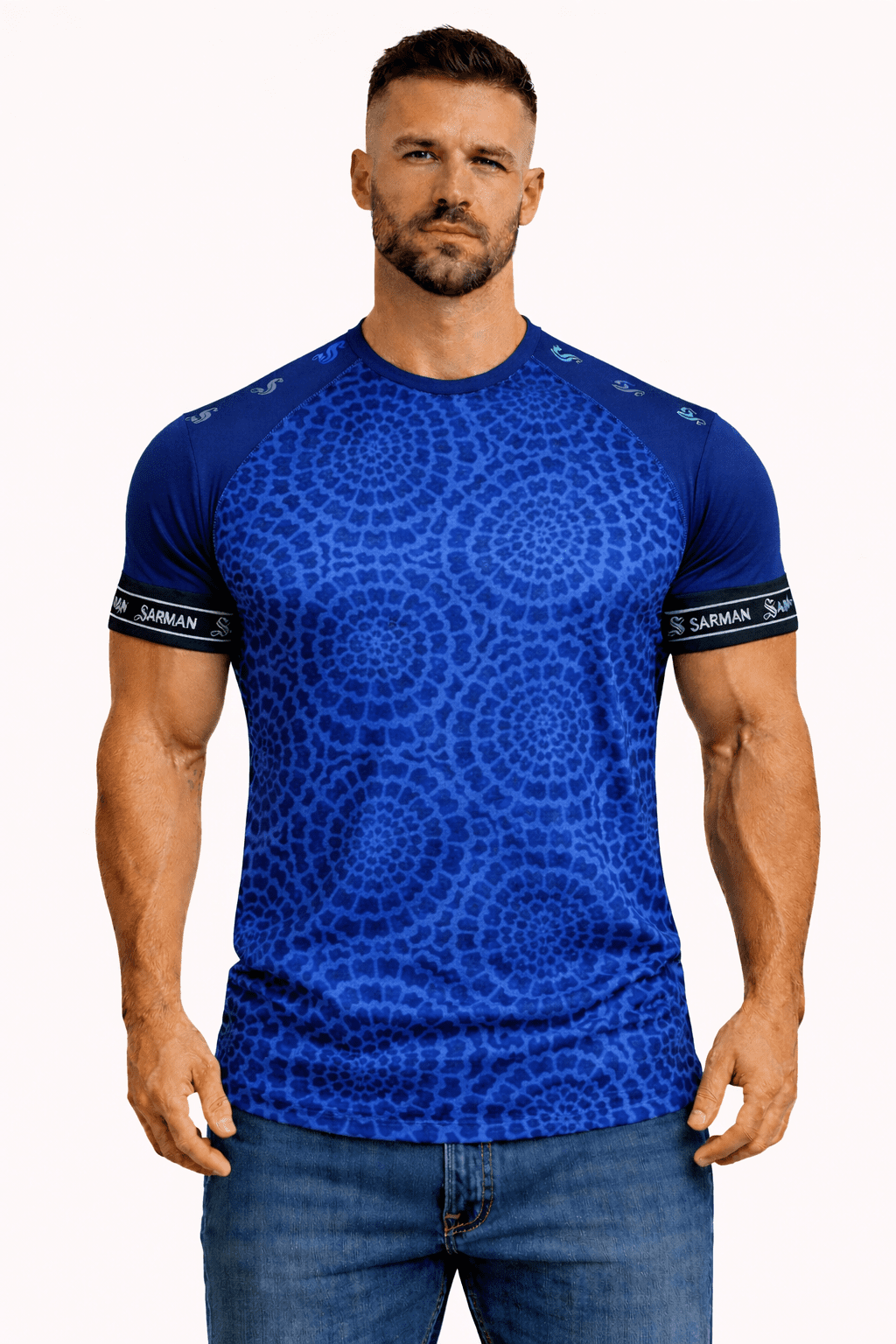 KoAzo 252 - Velvet T-shirt for Men - Sarman Fashion - Wholesale Clothing Fashion Brand for Men from Canada