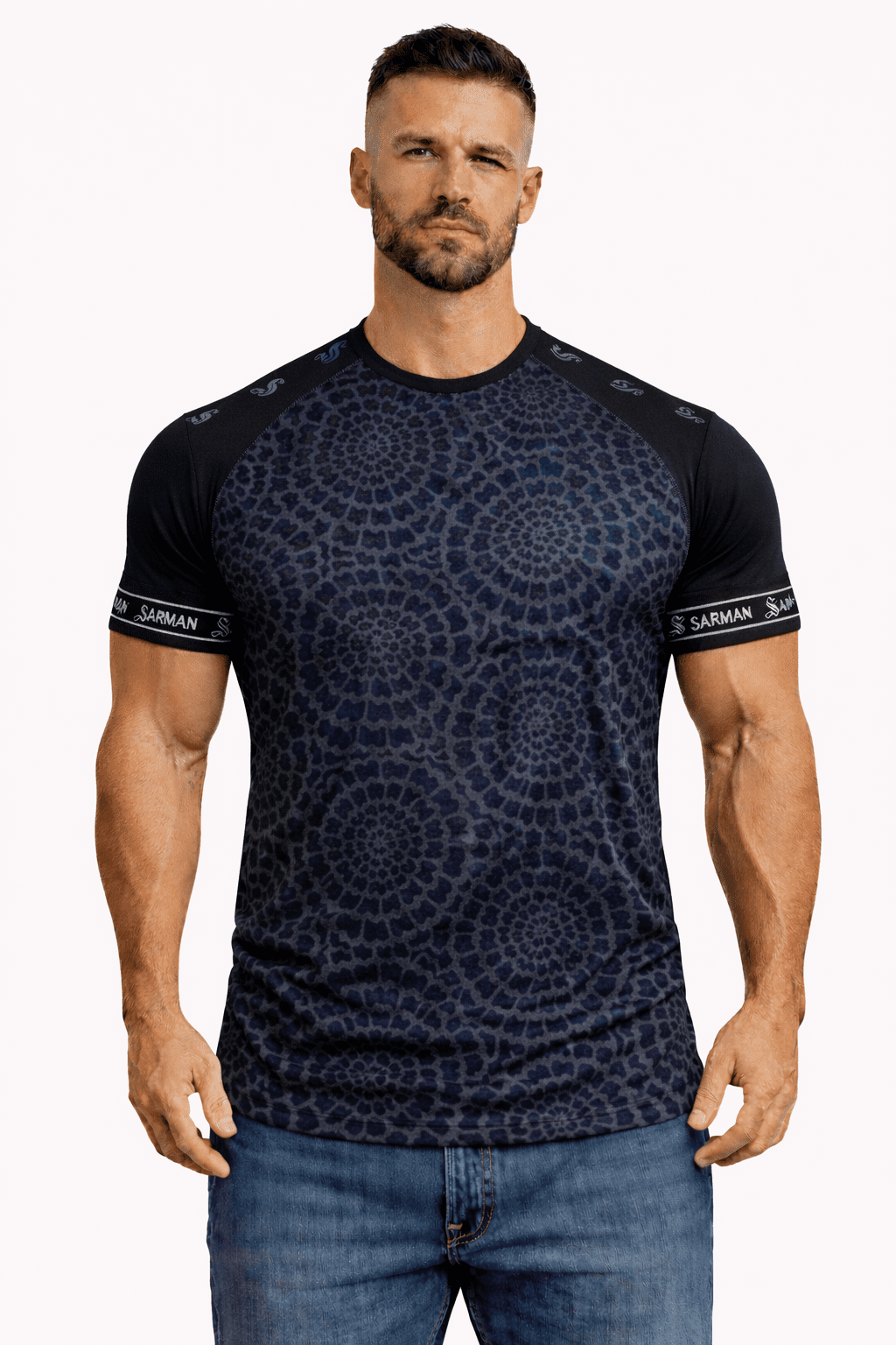 KoAzo 253 - Velvet T-shirt for Men - Sarman Fashion - Wholesale Clothing Fashion Brand for Men from Canada