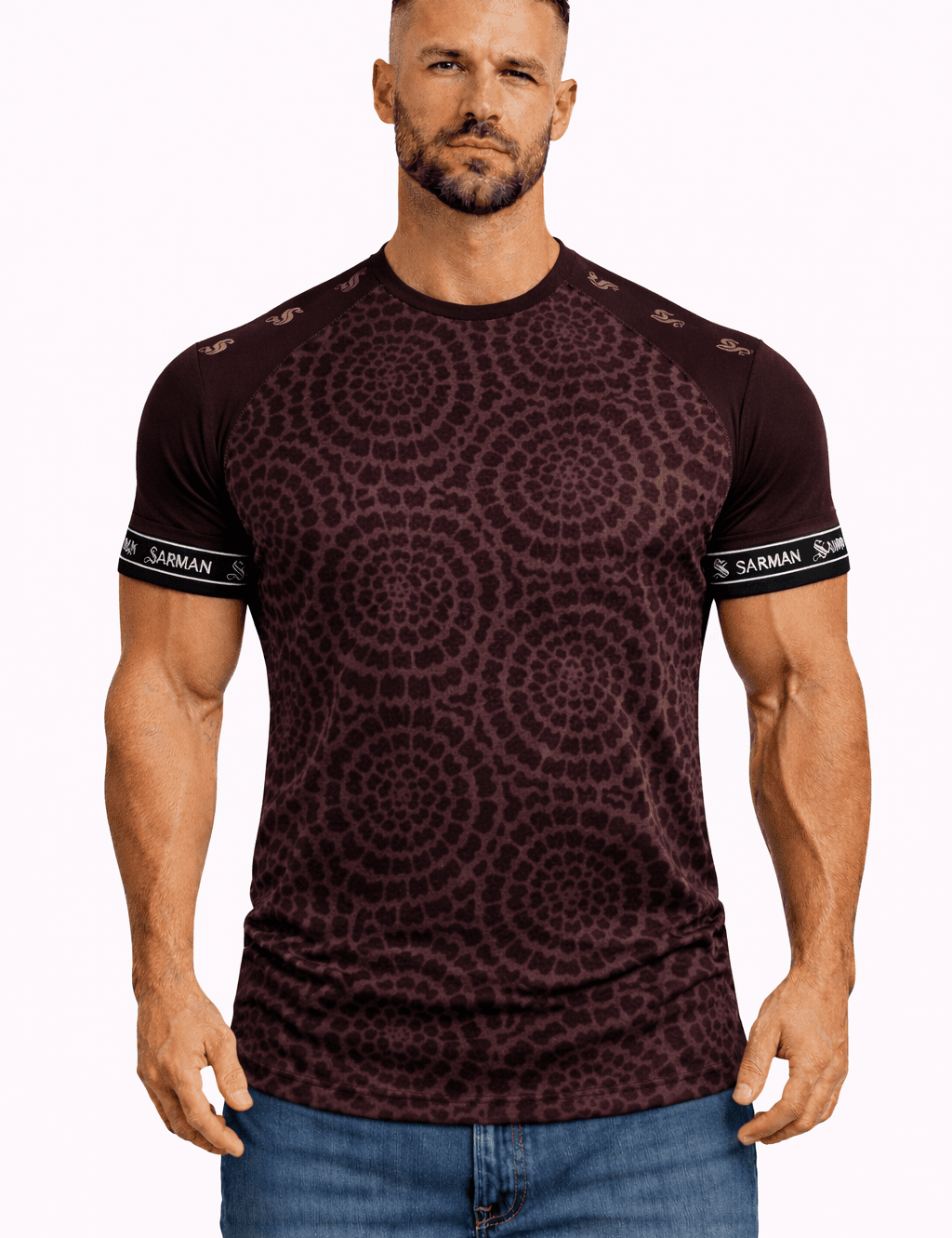 KoAzo 255 - Velvet T-shirt for Men - Sarman Fashion - Wholesale Clothing Fashion Brand for Men from Canada