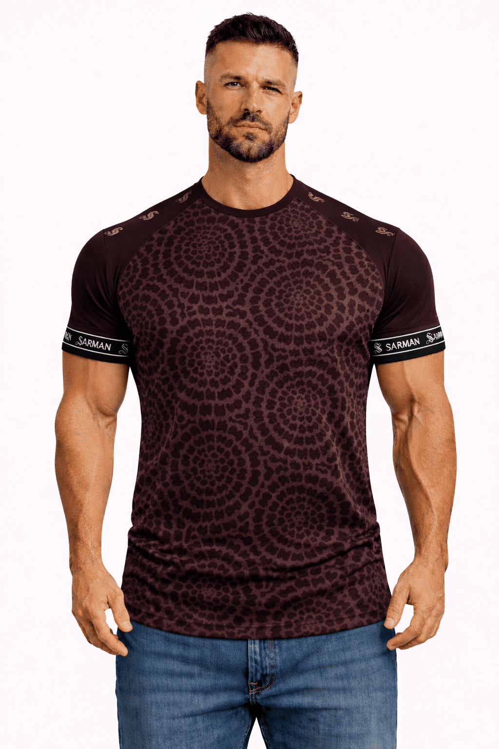 KoAzo 255 - Velvet T-shirt for Men - Sarman Fashion - Wholesale Clothing Fashion Brand for Men from Canada