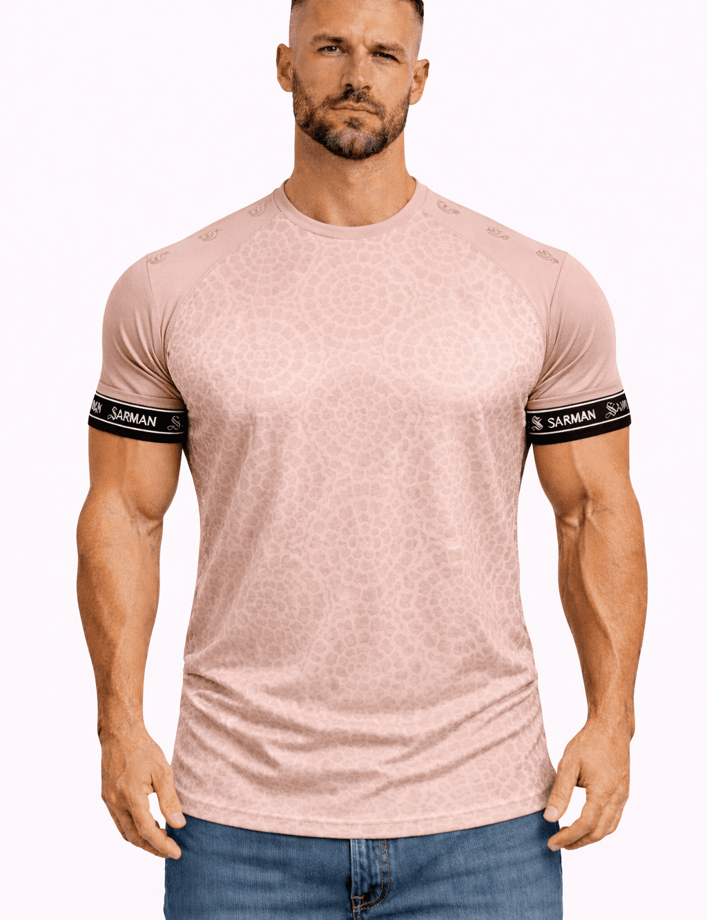 KoAzo 256 - Velvet T-shirt for Men - Sarman Fashion - Wholesale Clothing Fashion Brand for Men from Canada
