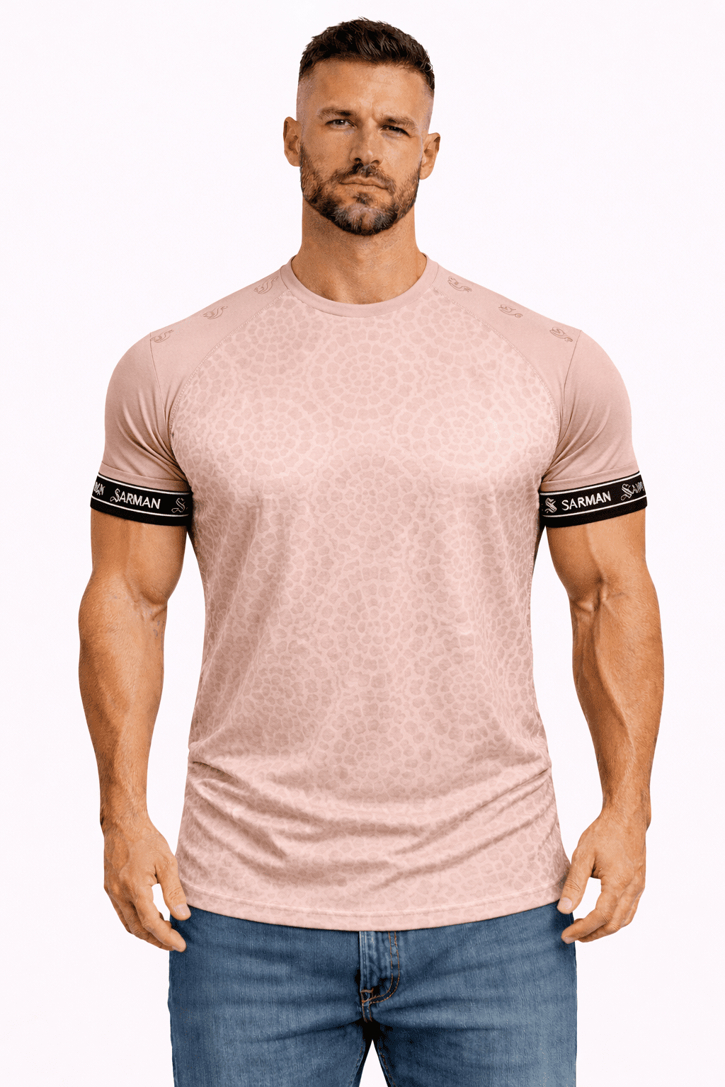 KoAzo 256 - Velvet T-shirt for Men - Sarman Fashion - Wholesale Clothing Fashion Brand for Men from Canada