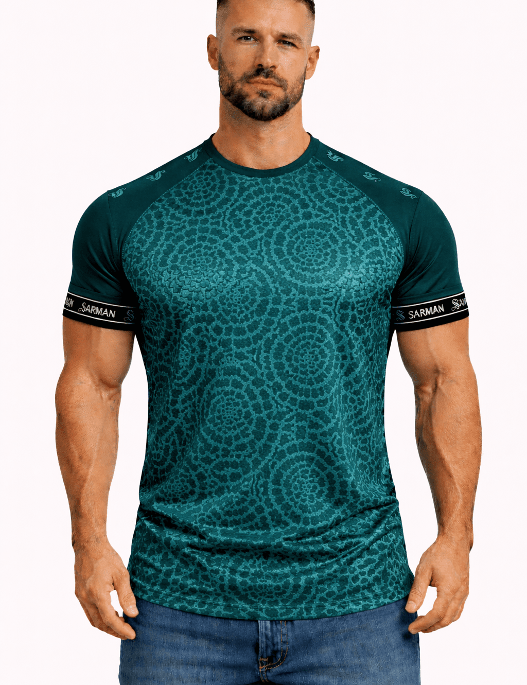 KoAzo 257 - Velvet T-shirt for Men - Sarman Fashion - Wholesale Clothing Fashion Brand for Men from Canada