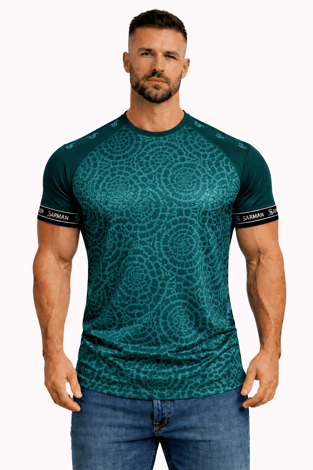 KoAzo 257 - Velvet T-shirt for Men - Sarman Fashion - Wholesale Clothing Fashion Brand for Men from Canada