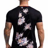 KoAzo 259 - Velvet T-shirt for Men - Sarman Fashion - Wholesale Clothing Fashion Brand for Men from Canada
