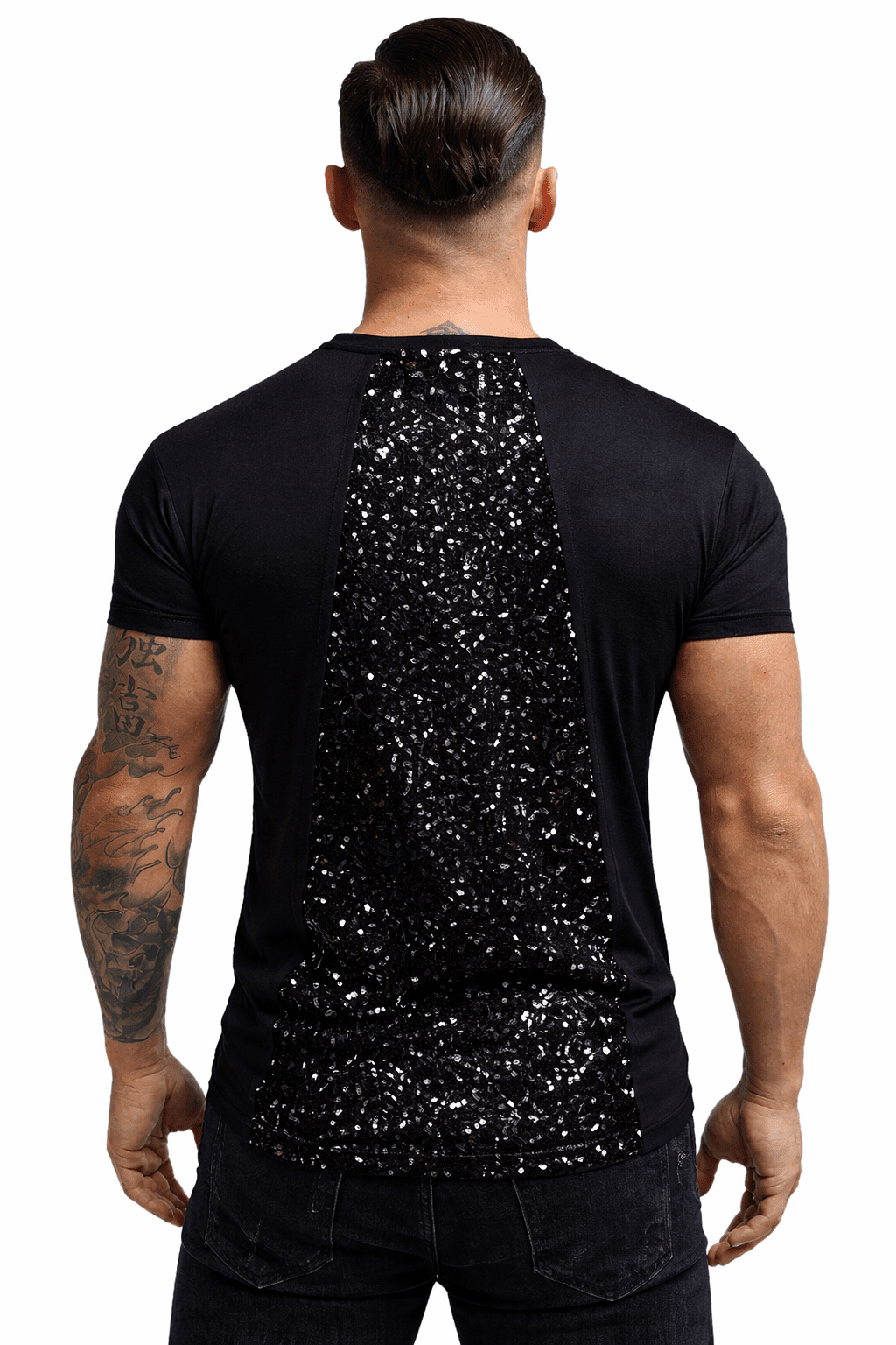 KoAzo 261 - Velvet T-shirt for Men - Sarman Fashion - Wholesale Clothing Fashion Brand for Men from Canada