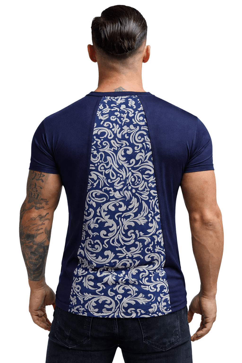 KoAzo 264 - Velvet T-shirt for Men - Sarman Fashion - Wholesale Clothing Fashion Brand for Men from Canada