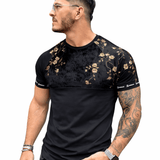 KoAzo 279 - Velvet T-shirt for Men - Sarman Fashion - Wholesale Clothing Fashion Brand for Men from Canada