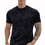 KoAzo 28 - Velvet T-shirt for Men - Sarman Fashion - Wholesale Clothing Fashion Brand for Men from Canada