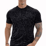 KoAzo 28 - Velvet T-shirt for Men - Sarman Fashion - Wholesale Clothing Fashion Brand for Men from Canada