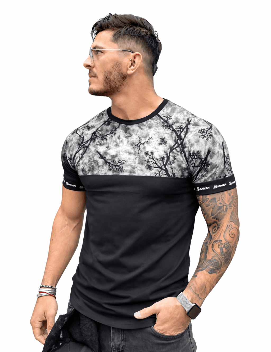 KoAzo 280 - Velvet T-shirt for Men - Sarman Fashion - Wholesale Clothing Fashion Brand for Men from Canada
