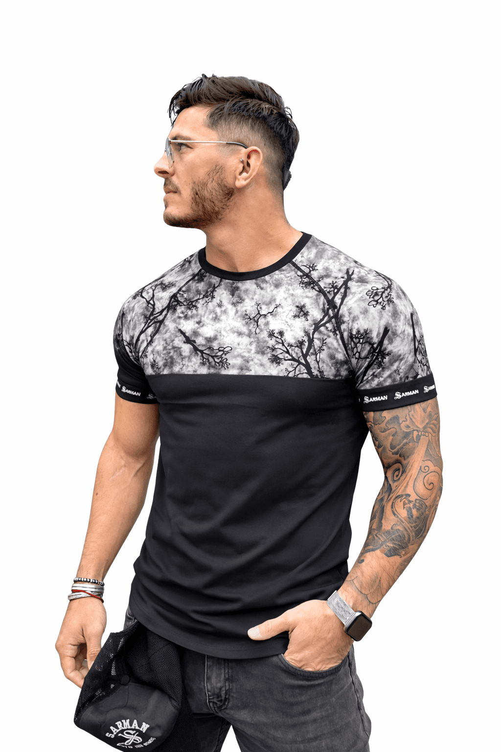 KoAzo 280 - Velvet T-shirt for Men - Sarman Fashion - Wholesale Clothing Fashion Brand for Men from Canada