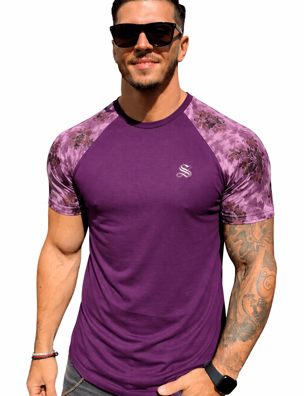 KoAzo 287 - Velvet T-shirt for Men - Sarman Fashion - Wholesale Clothing Fashion Brand for Men from Canada