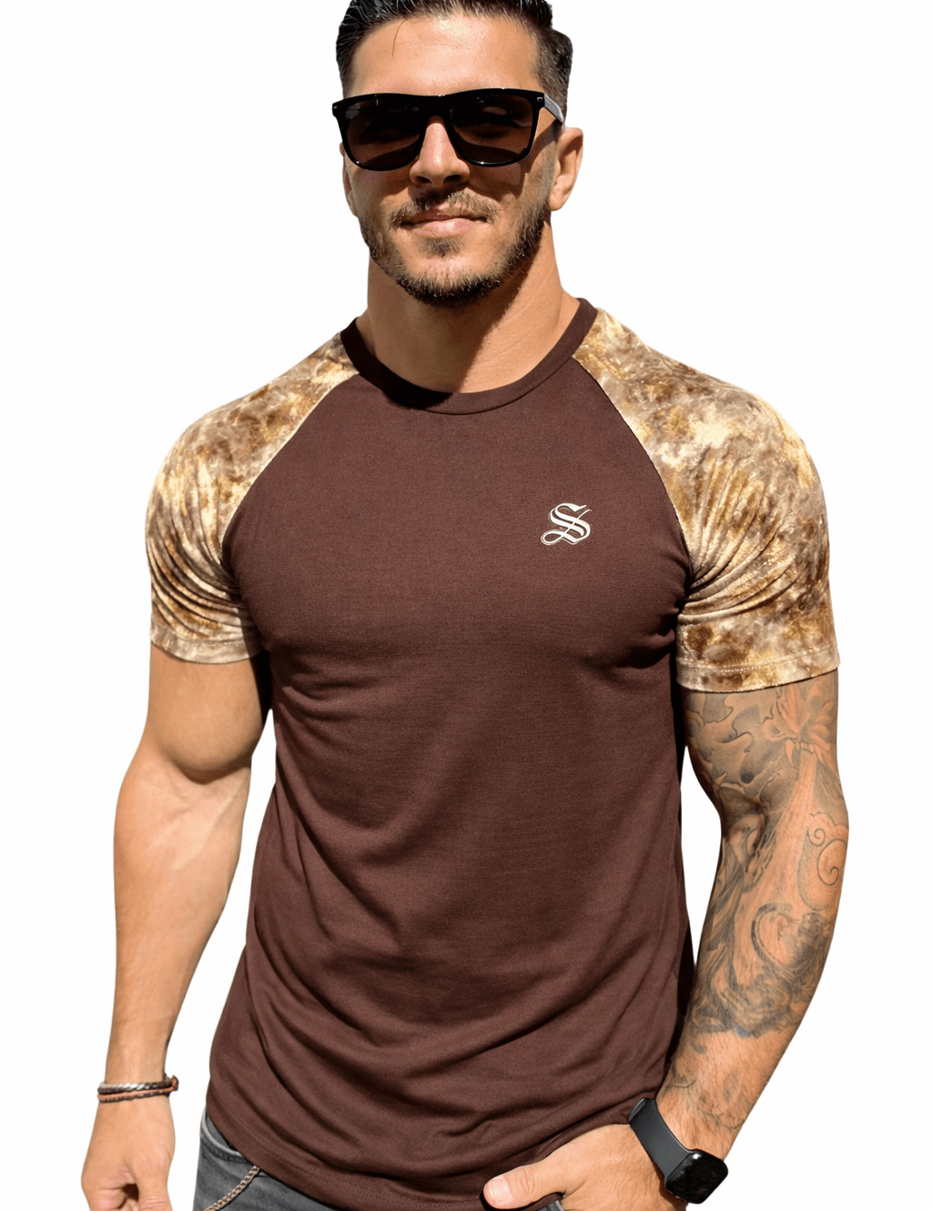KoAzo 288 - Velvet T-shirt for Men - Sarman Fashion - Wholesale Clothing Fashion Brand for Men from Canada