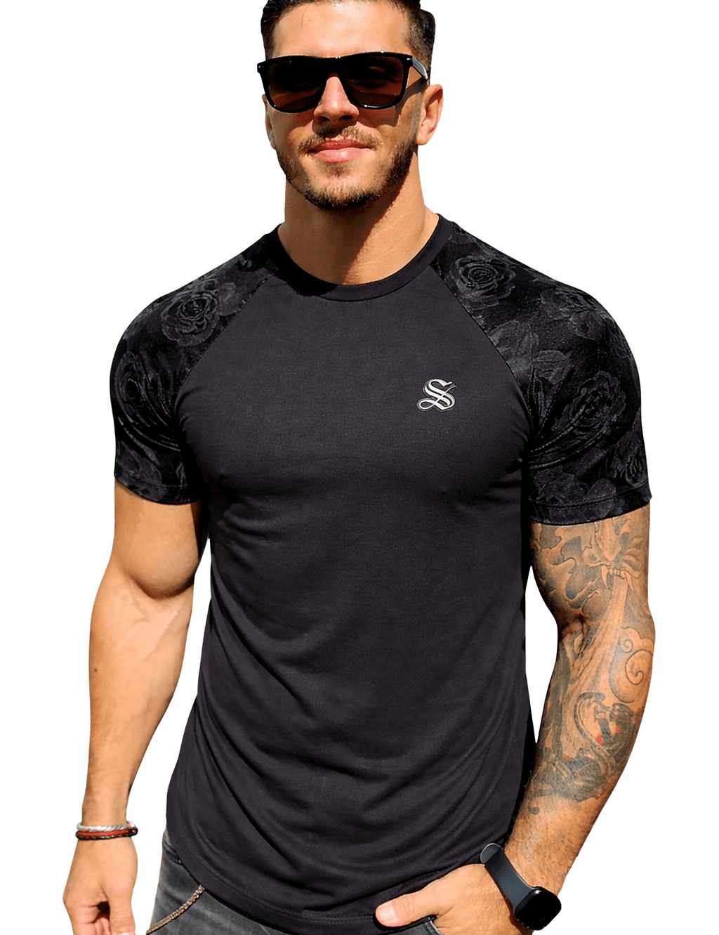 KoAzo 289 - Velvet T-shirt for Men - Sarman Fashion - Wholesale Clothing Fashion Brand for Men from Canada