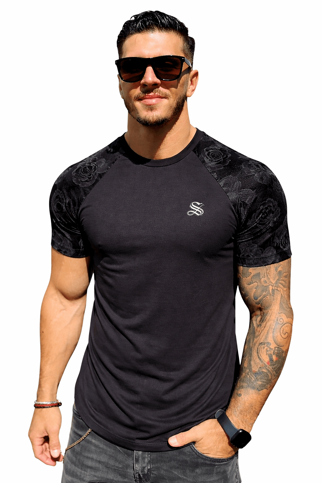 KoAzo 289 - Velvet T-shirt for Men - Sarman Fashion - Wholesale Clothing Fashion Brand for Men from Canada