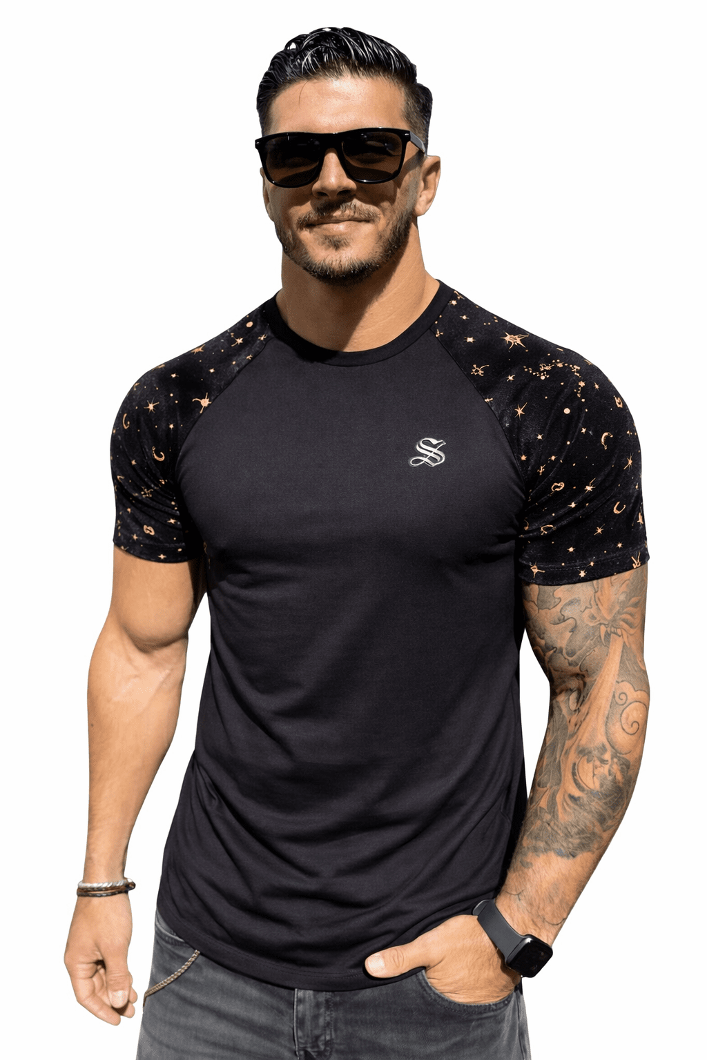 KoAzo 301 - Velvet T-shirt for Men - Sarman Fashion - Wholesale Clothing Fashion Brand for Men from Canada