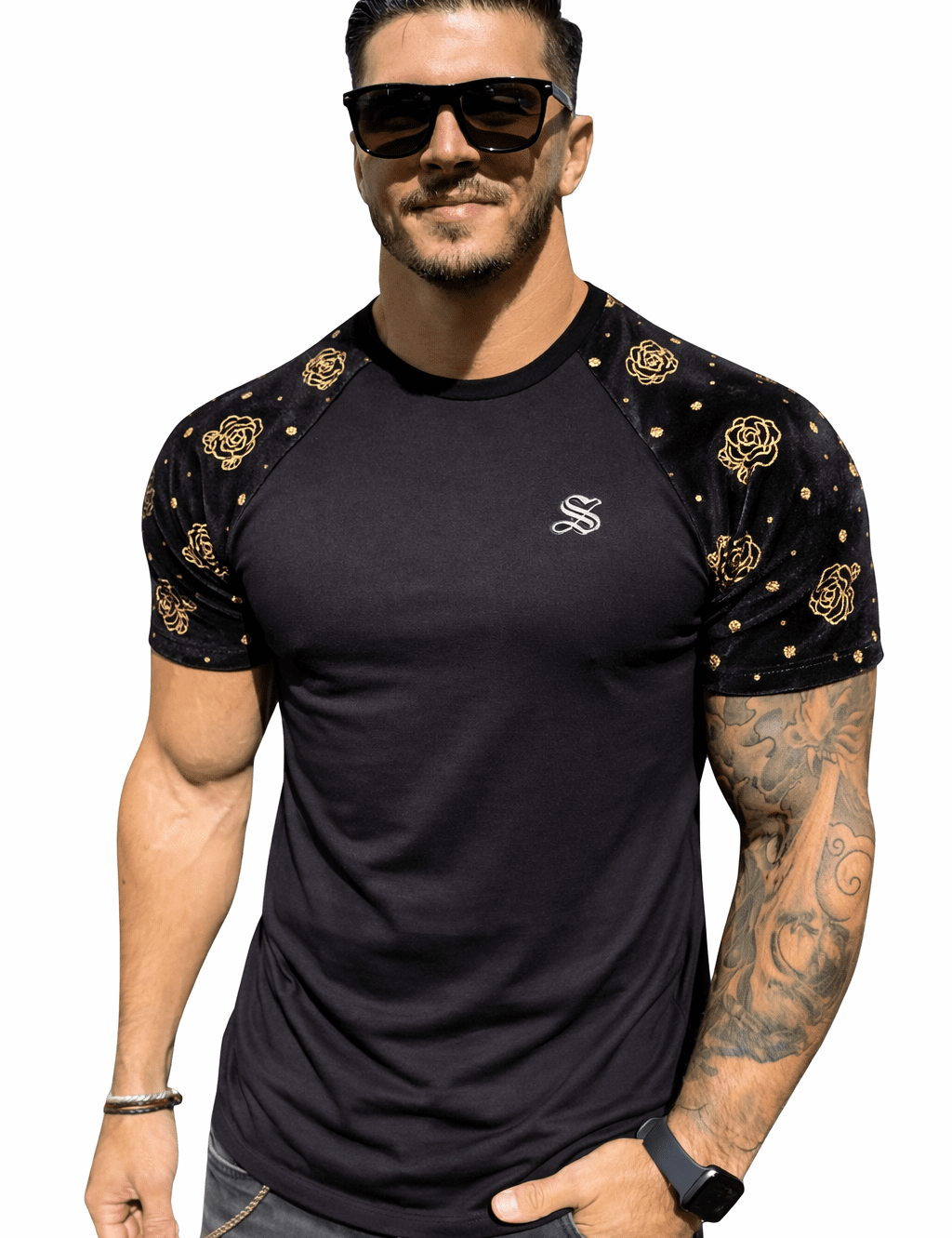KoAzo 303 - Velvet T-shirt for Men - Sarman Fashion - Wholesale Clothing Fashion Brand for Men from Canada
