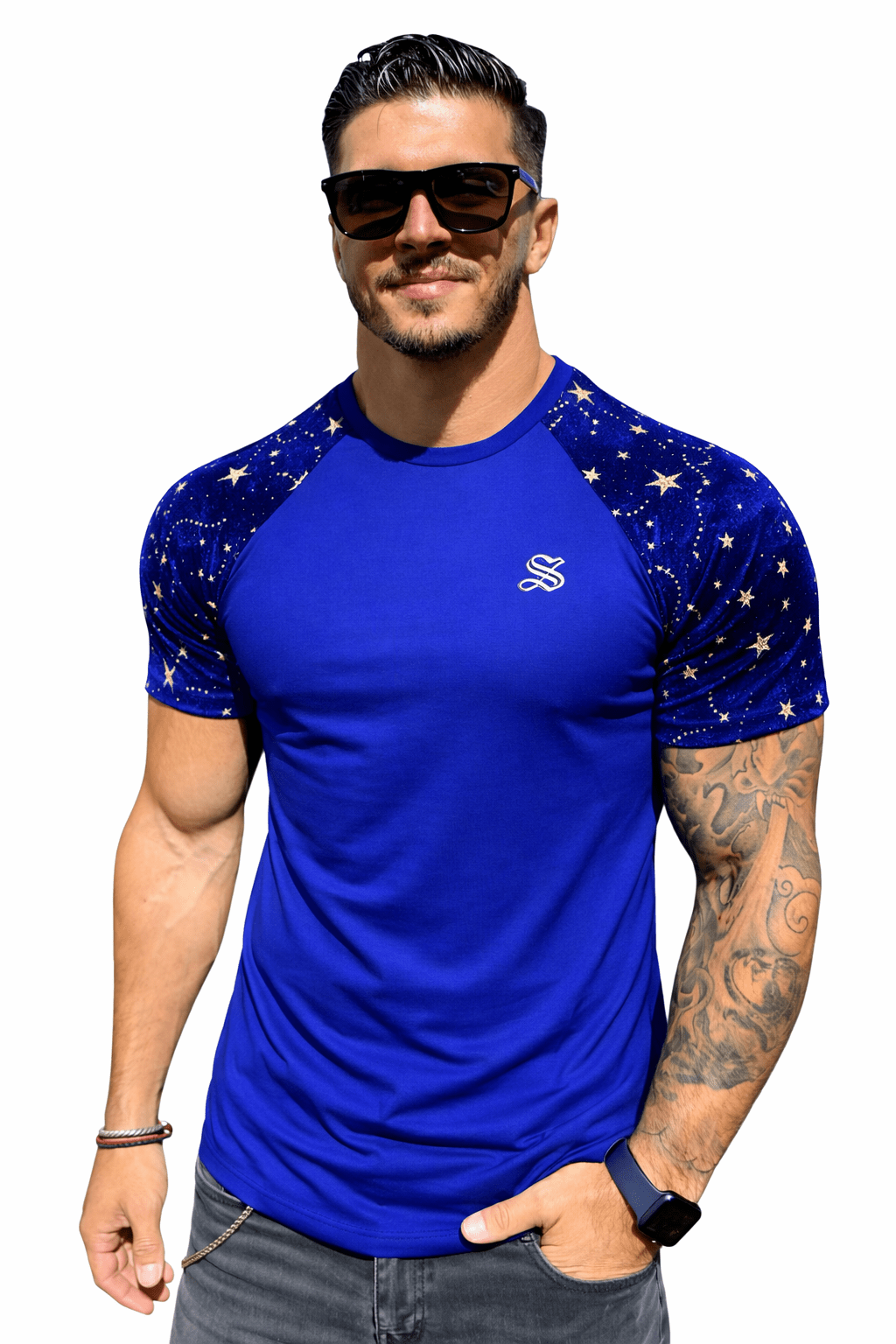 KoAzo 305 - Velvet T-shirt for Men - Sarman Fashion - Wholesale Clothing Fashion Brand for Men from Canada